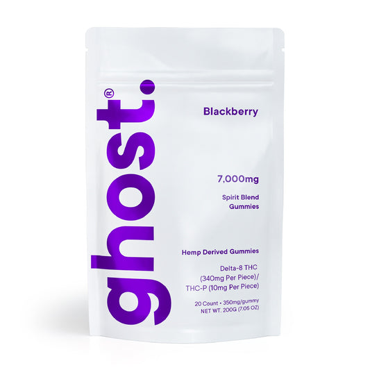 Ghost THC Spirit Blend Gummies - 7000mg Blackberry
