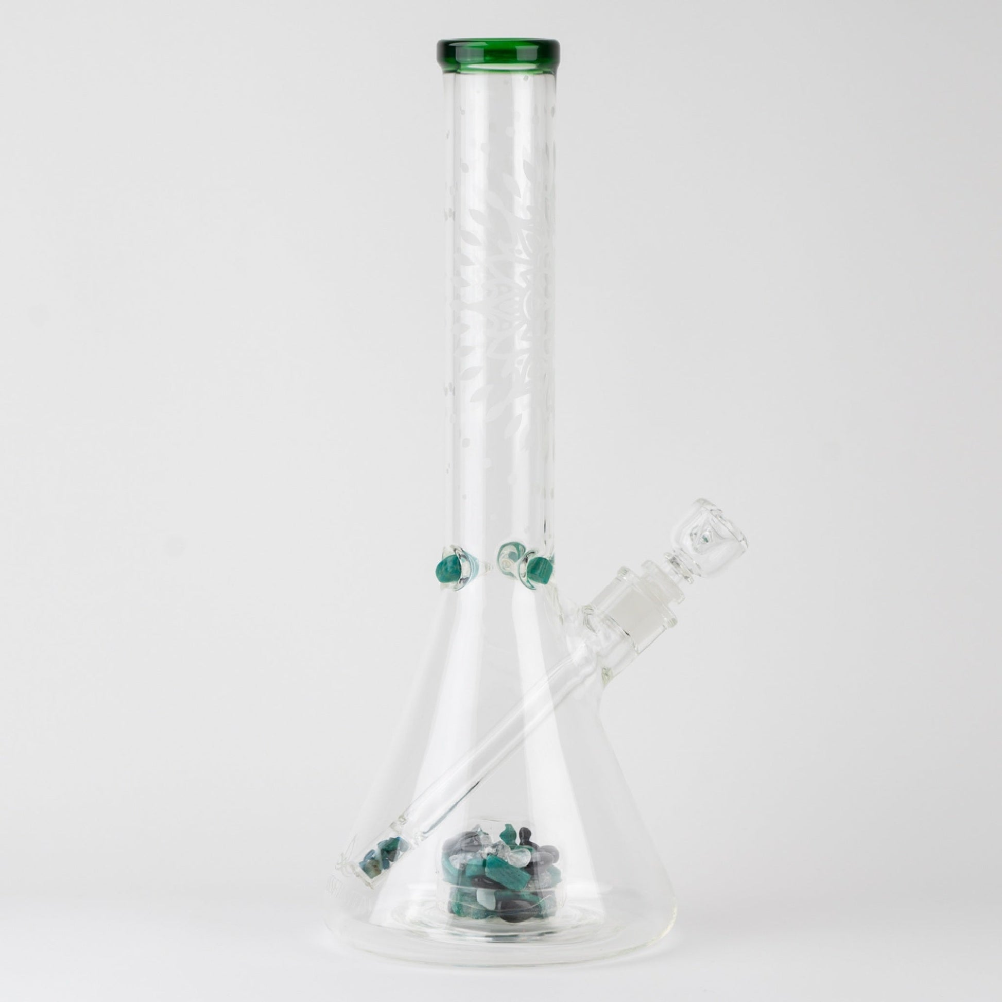 Glassfinity Beaker Bong - 16in Green