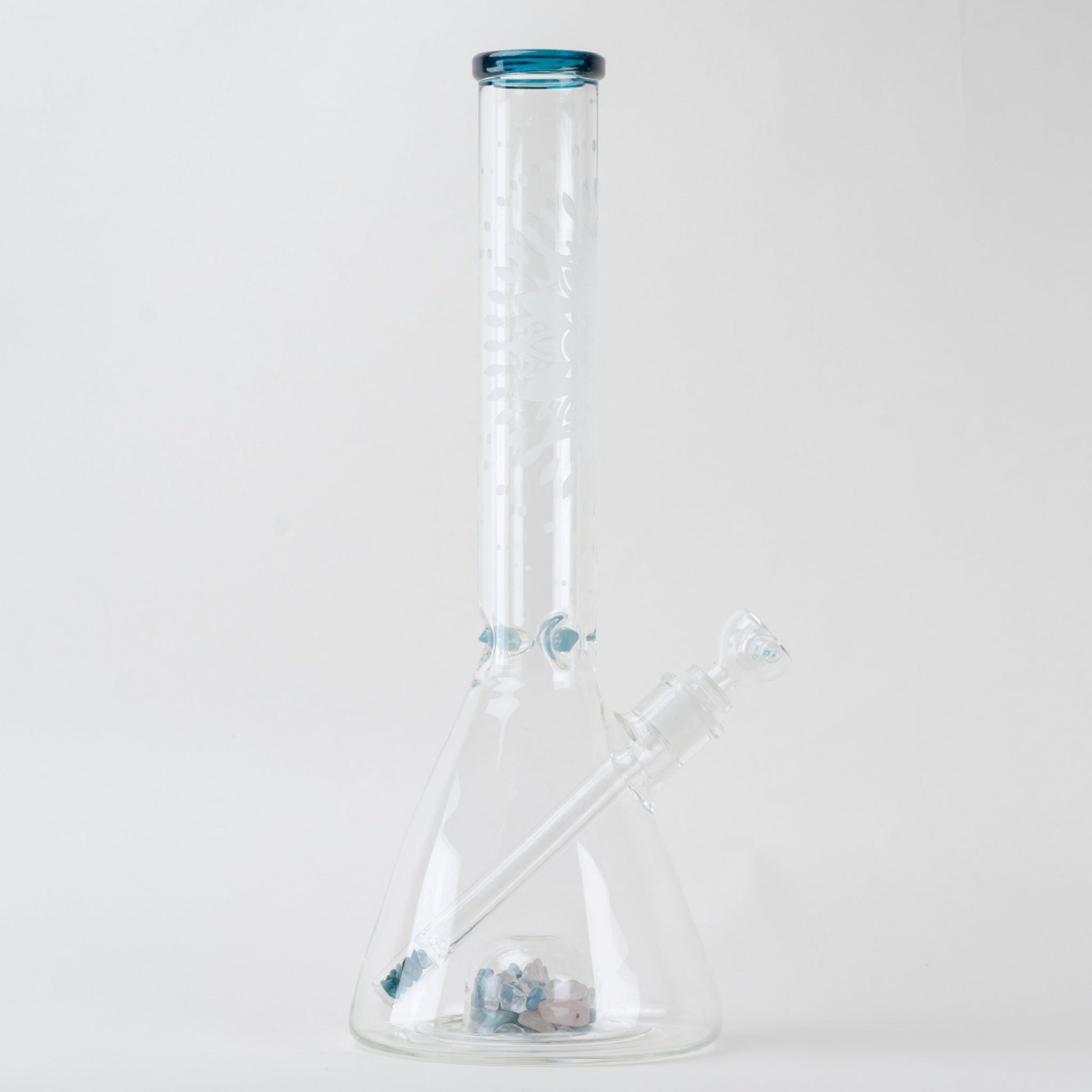 Glassfinity Beaker Bong - 16in Blue