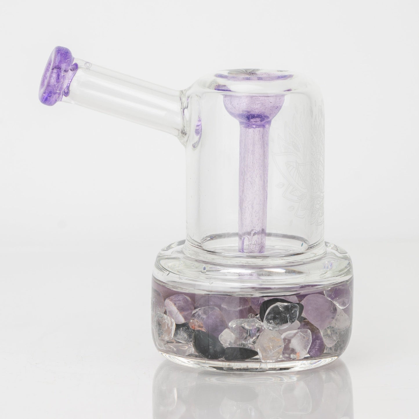 Glassfinity Bubbler Bong - 4.5in Purple