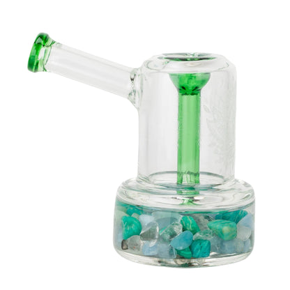 Glassfinity Bubbler Bong - 4.5in Green