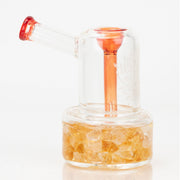 Glassfinity Bubbler Bong - 4.5in Orange