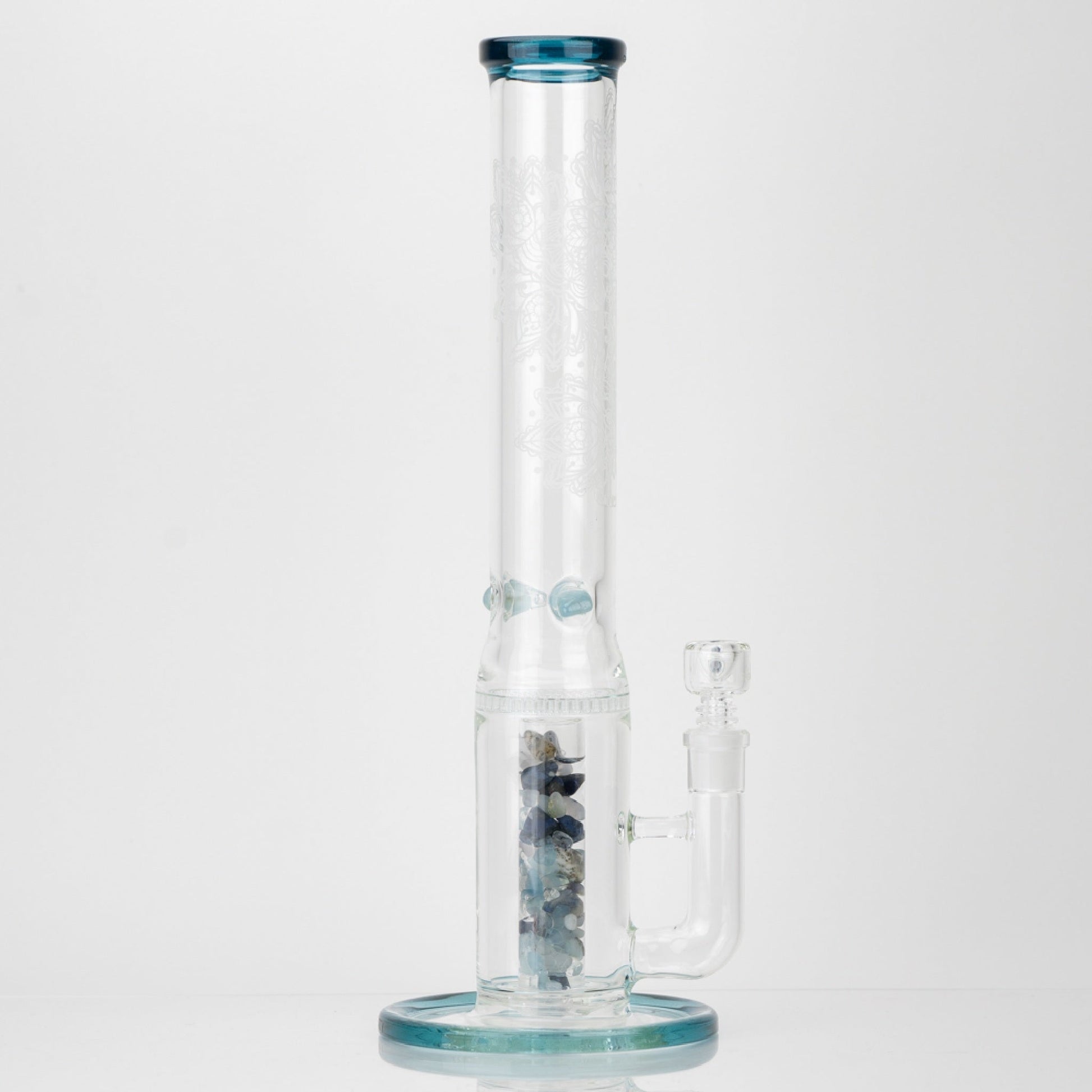 Glassfinity Prisim Stemless Bong - 12in Blue