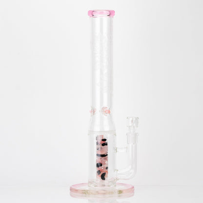 Glassfinity Prisim Stemless Bong - 12in Pink