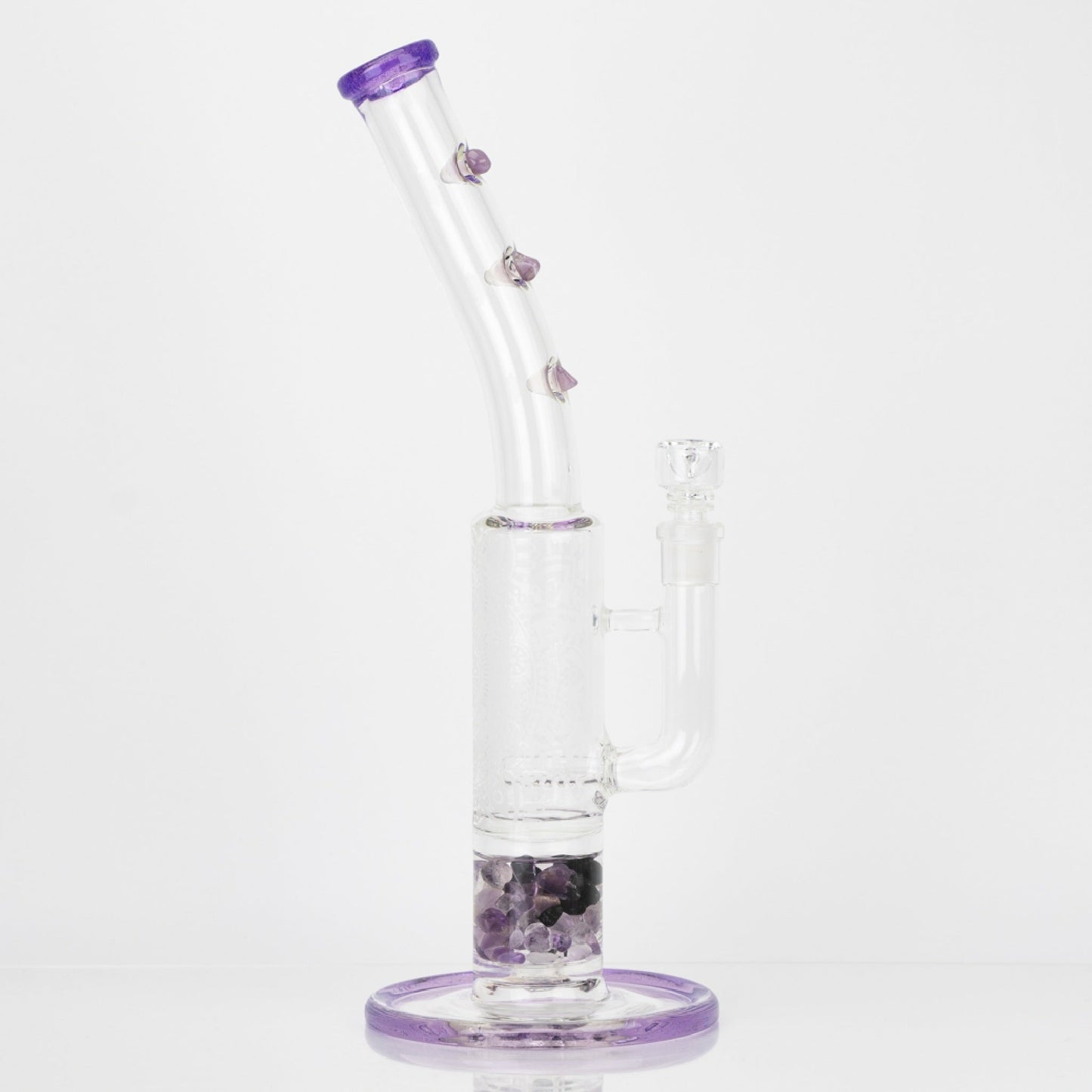 Glassfinity Sherlock Bong - 12in Purple