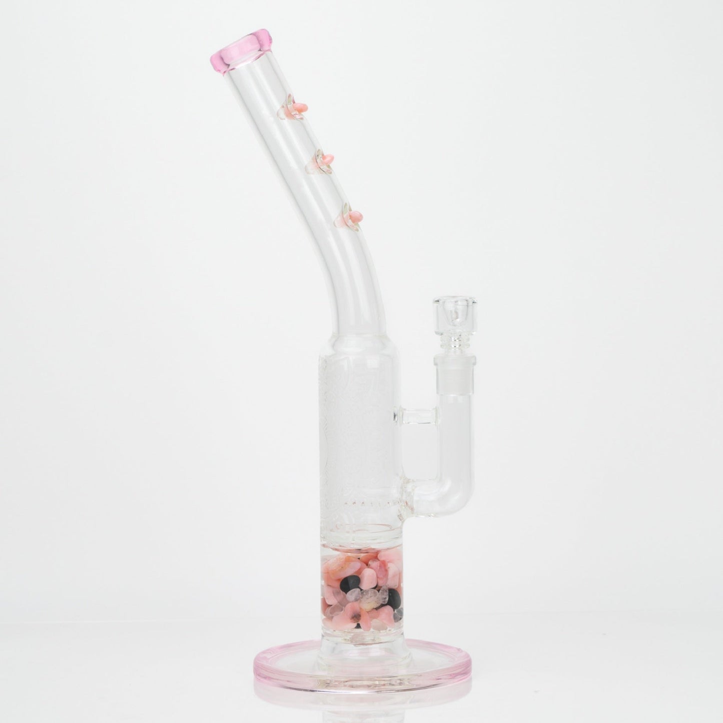 Glassfinity Sherlock Bong - 12in Pink