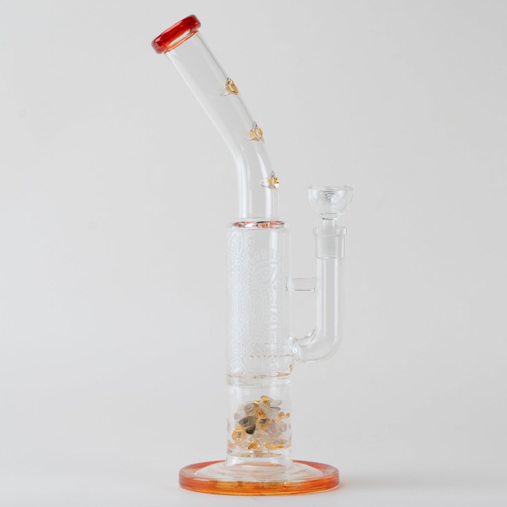 Glassfinity Sherlock Bong - 12in Orange