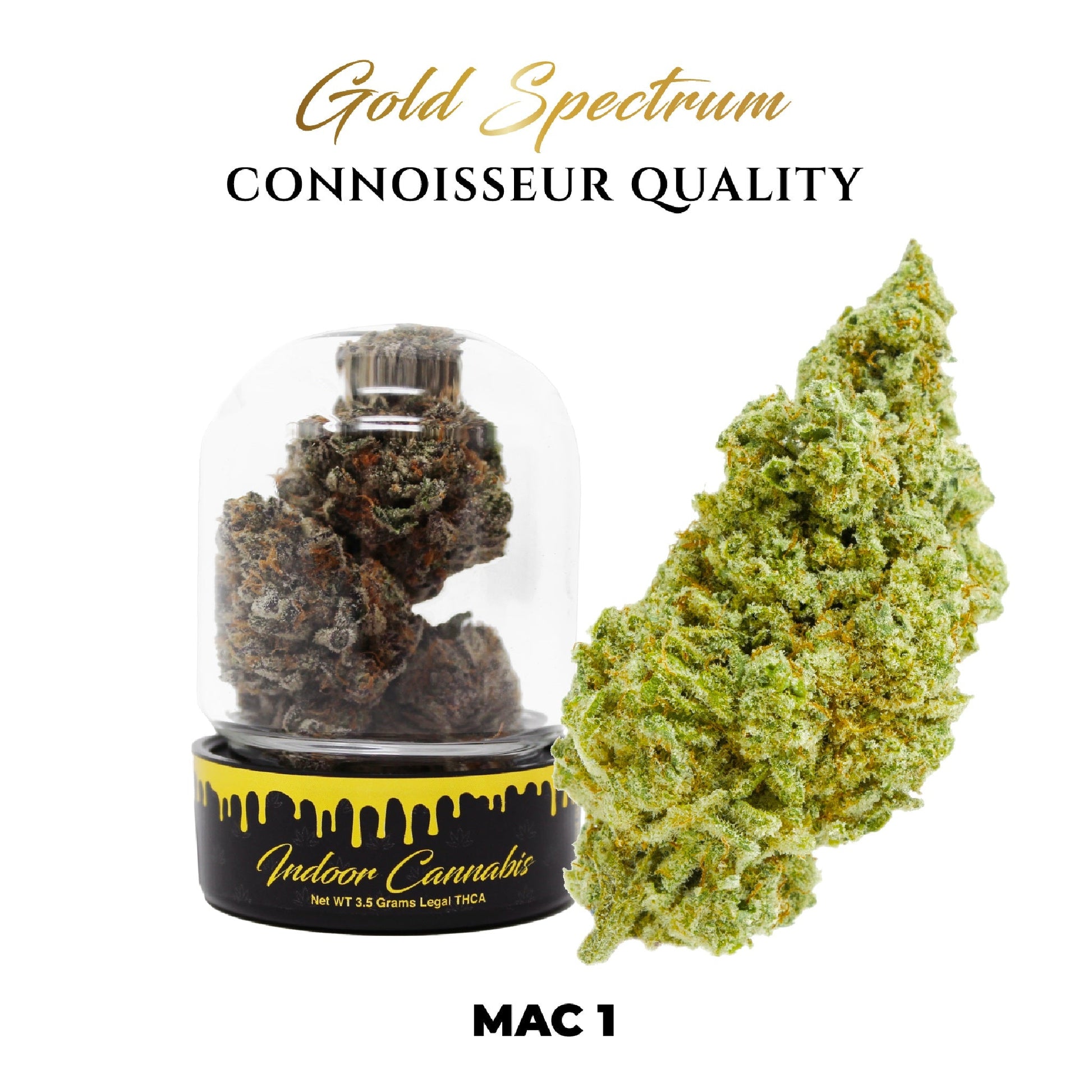 Gold Spectrum Connoisseur Premium THCa Flower - 3.5g Mac 1