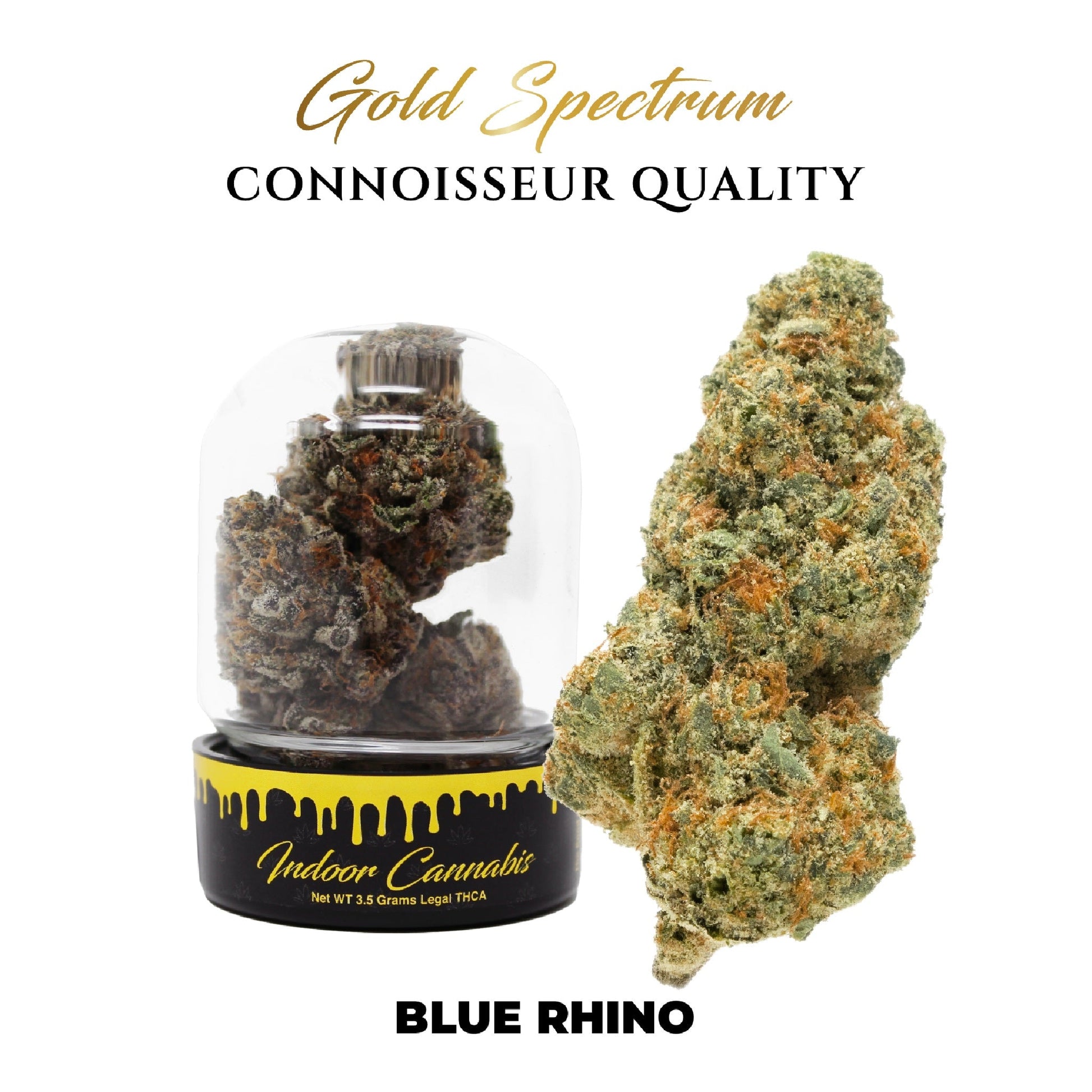 Gold Spectrum Connoisseur Premium THCa Flower - 3.5g Blue Rhino