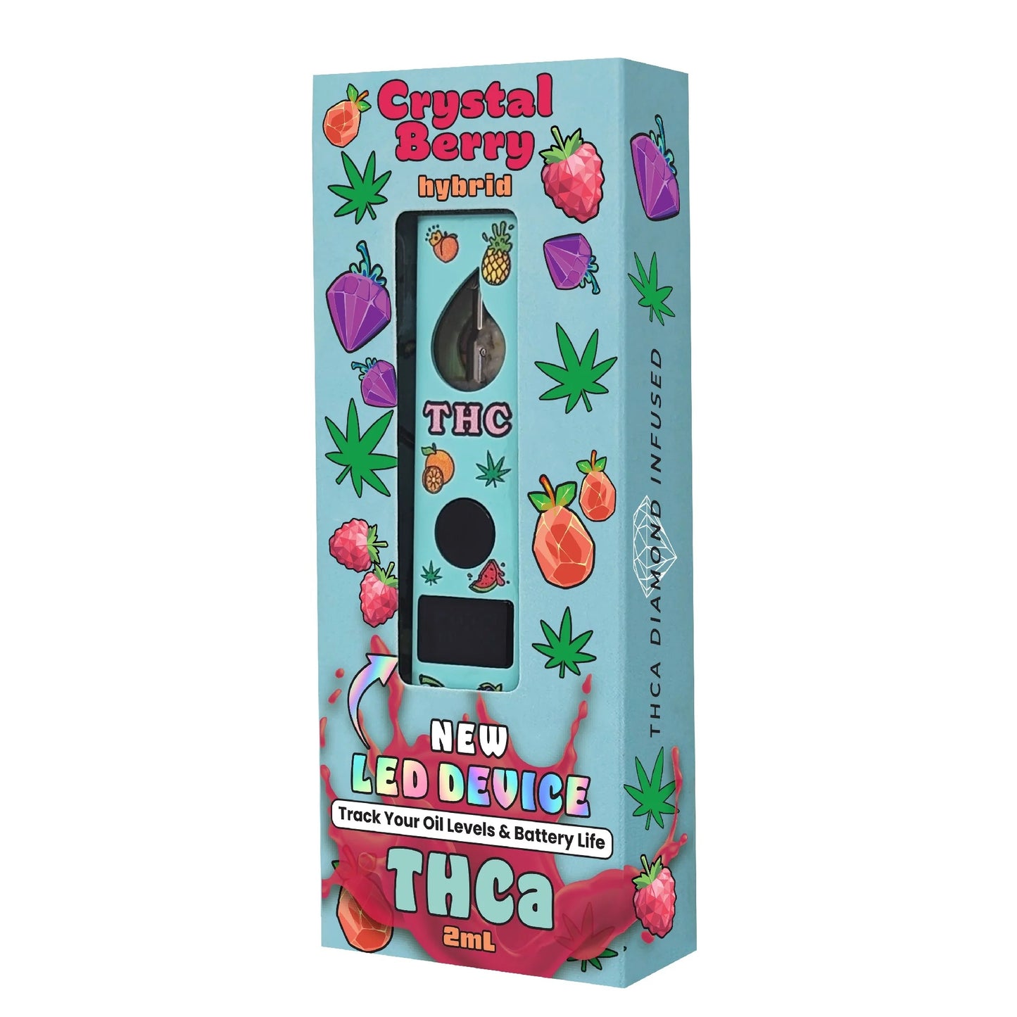 Gold Spectrum Fruity THC-A Device - 2000mg Crystal Berry (H) / 1 Pack