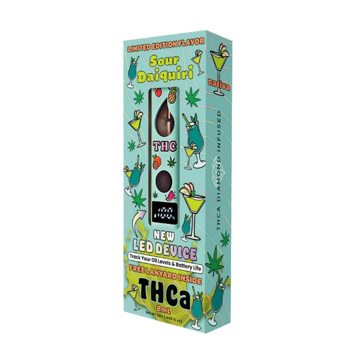 Gold Spectrum Fruity THC-A Device - 2000mg Sour Daiquiri (S) / 1 Pack
