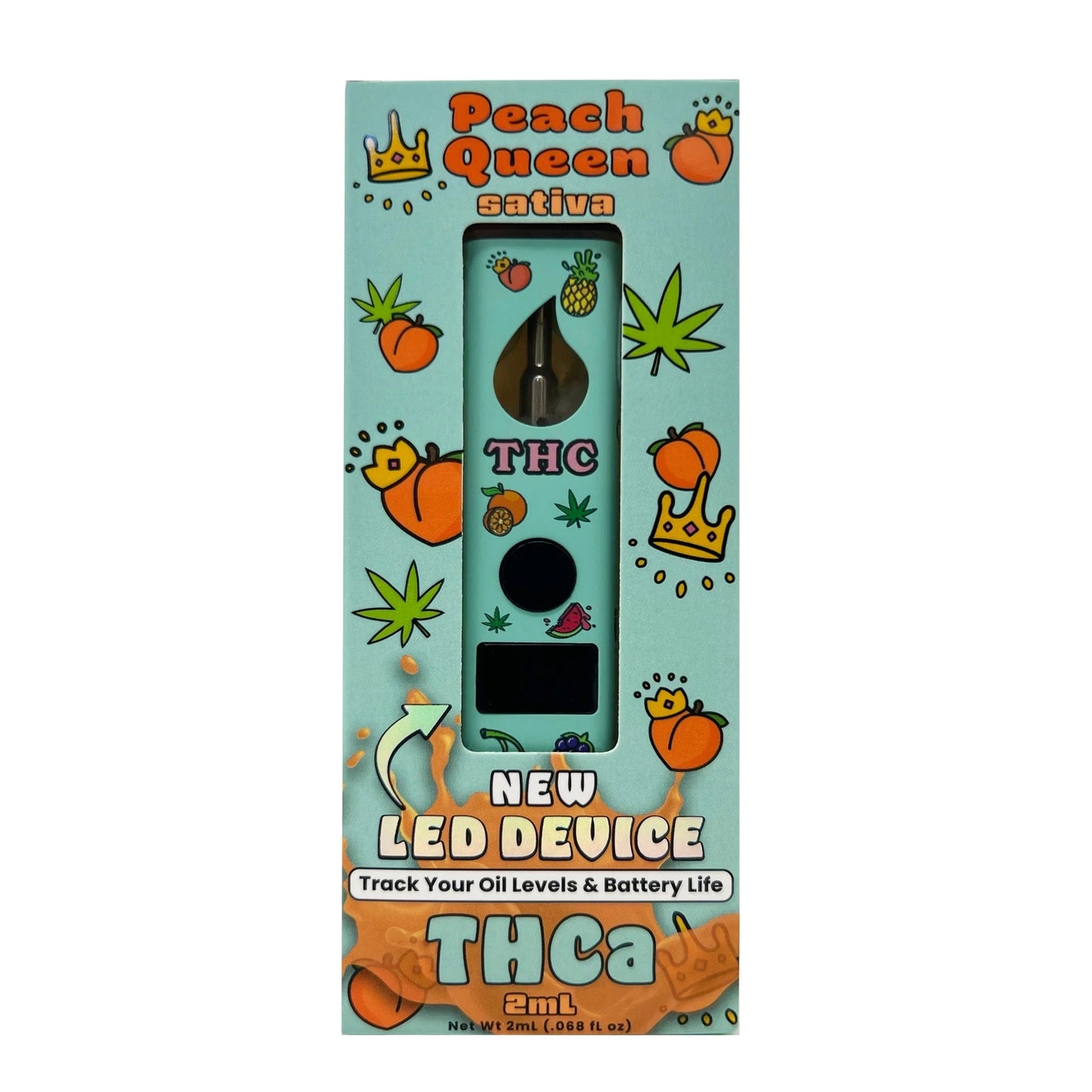 Gold Spectrum Fruity THC-A Device - 2000mg Peach Queen (S) / 1 Pack
