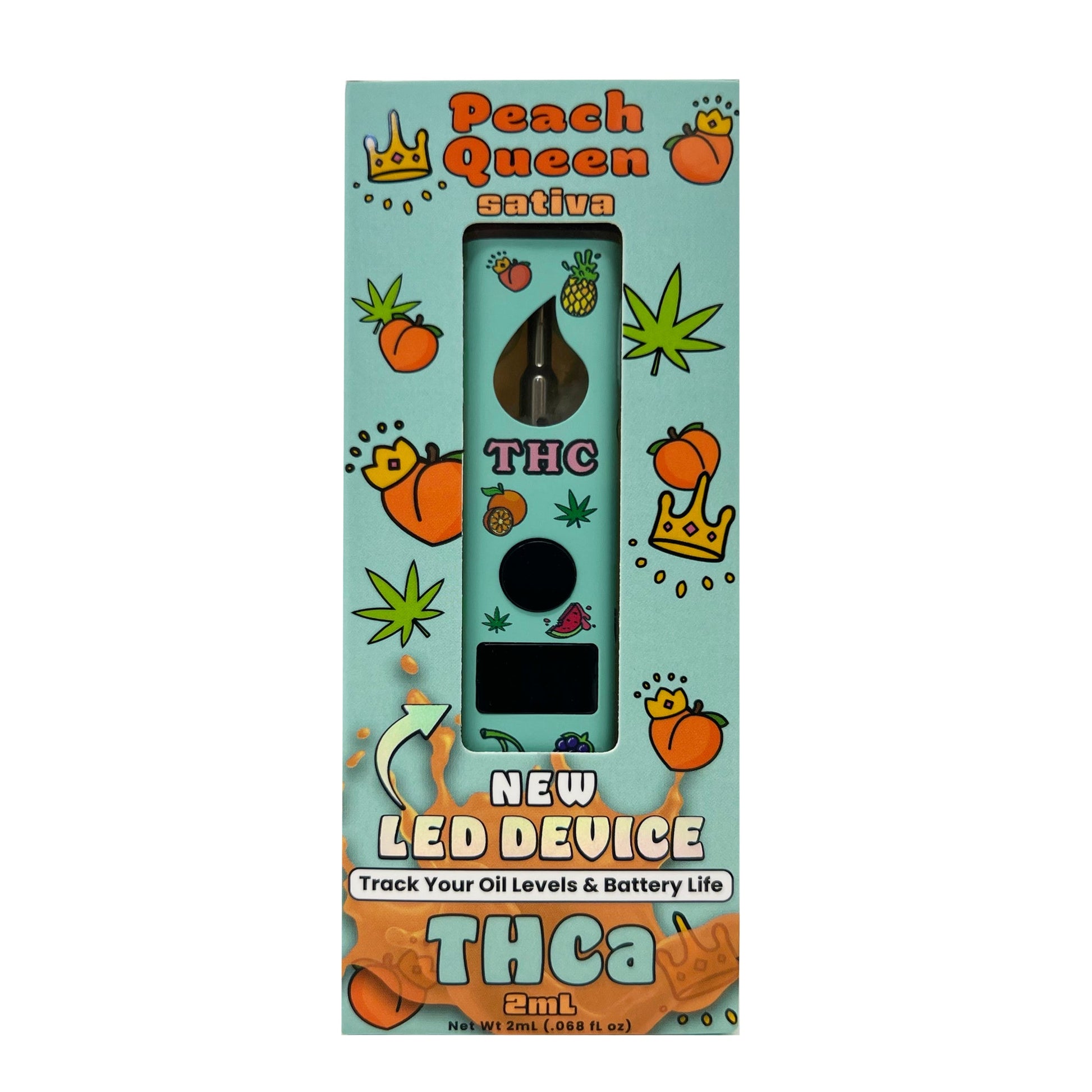 Gold Spectrum Fruity THC-A Vaporizer - 2000mg Peach Queen