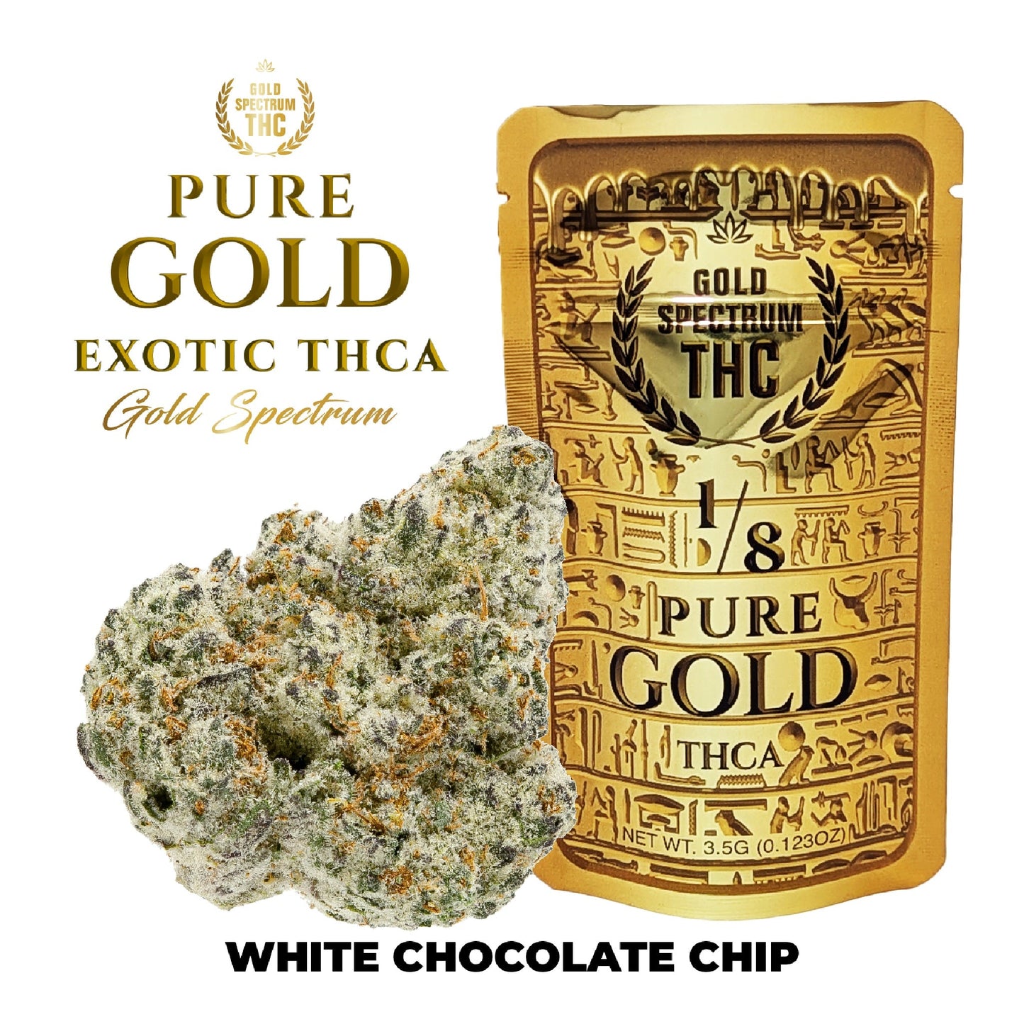 Gold Spectrum Gold Line THCa Flower- 3.5g White Chocolate Chip