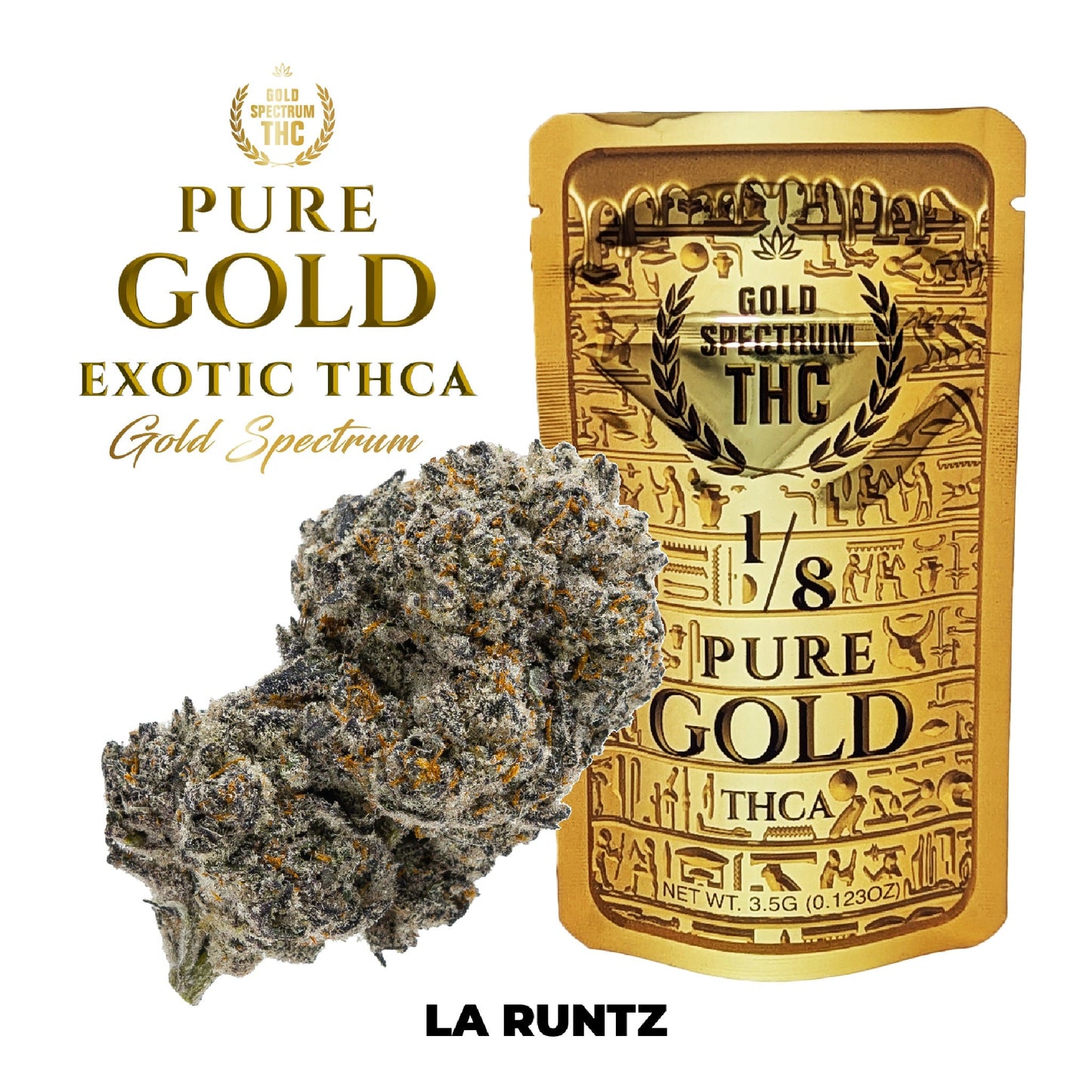 Gold Spectrum Gold Line THCa Flower- 3.5g LA Runtz