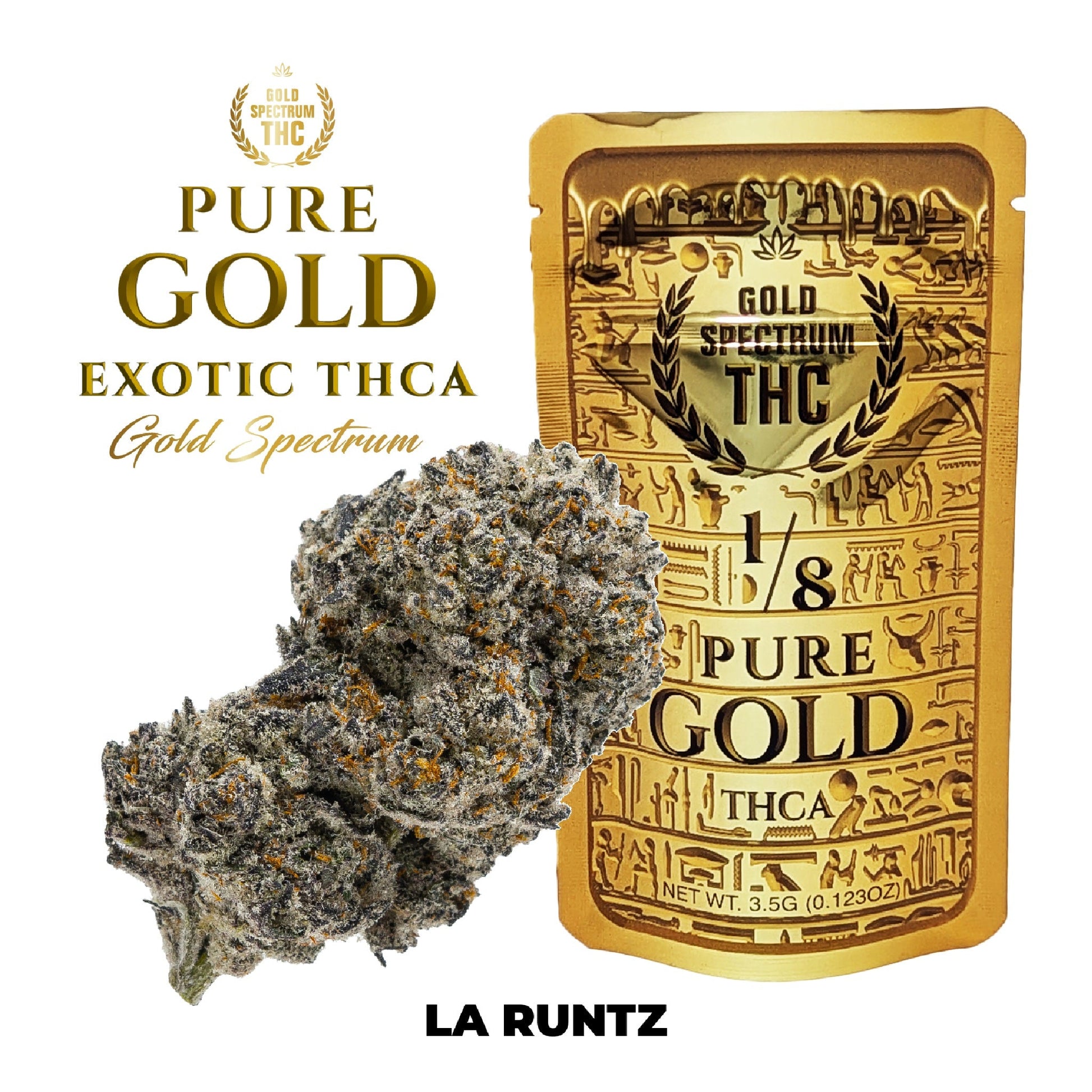 Gold Spectrum Gold Line THCa Flower- 3.5g LA Runtz