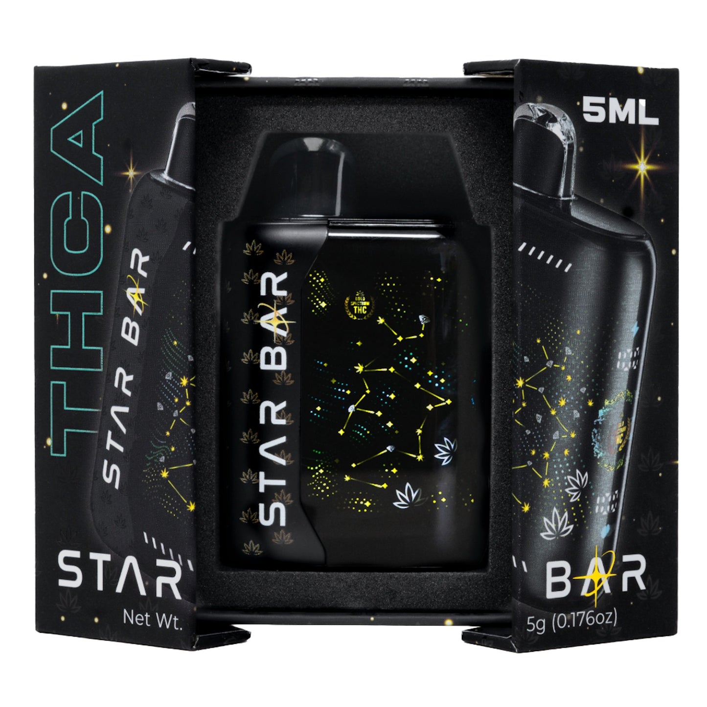 Gold Spectrum Star Bar THC-A Device - 5000mg