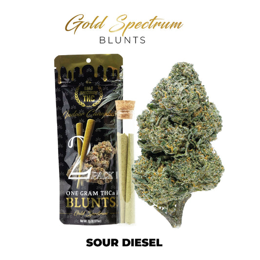 Gold Spectrum THC-A Blunt - 1g (2ct) Sour Diesel