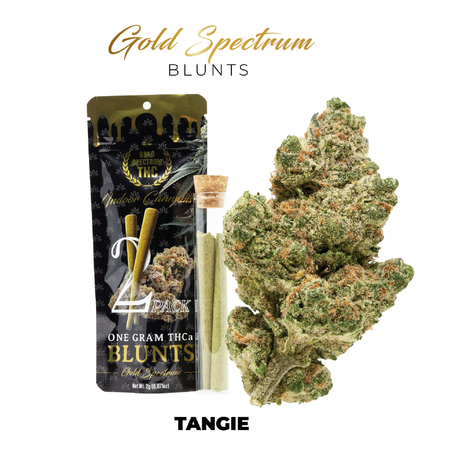 Gold Spectrum THC-A Blunt - 1g (2ct) Tangie (S)