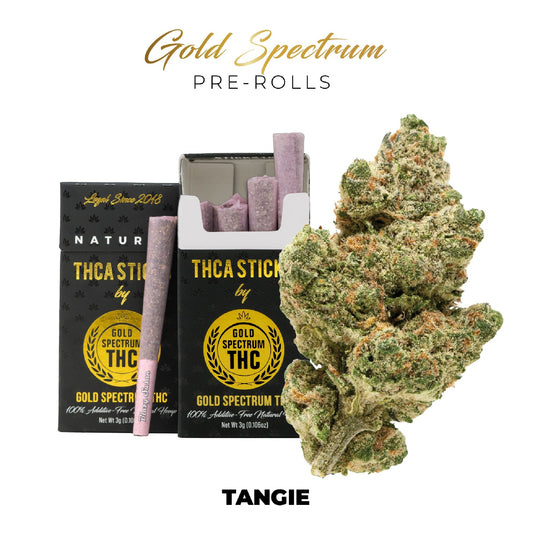 Gold Spectrum THC-A Pre-Roll Sticks - 6ct Tangie (S)