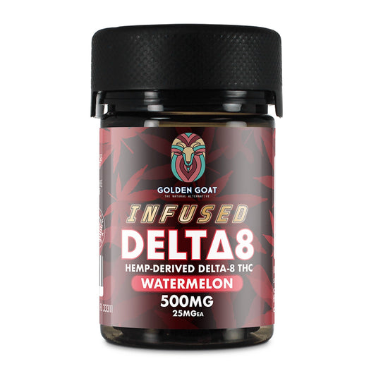 Golden Goat Delta 8 Gummies - 500mg Watermelon