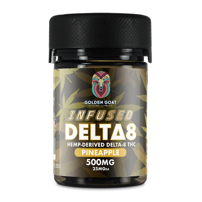 Golden Goat Delta 8 Gummies - 500mg Pineapple