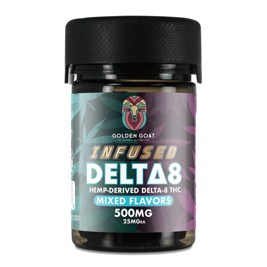 Golden Goat Delta 8 Gummies - 500mg Mix