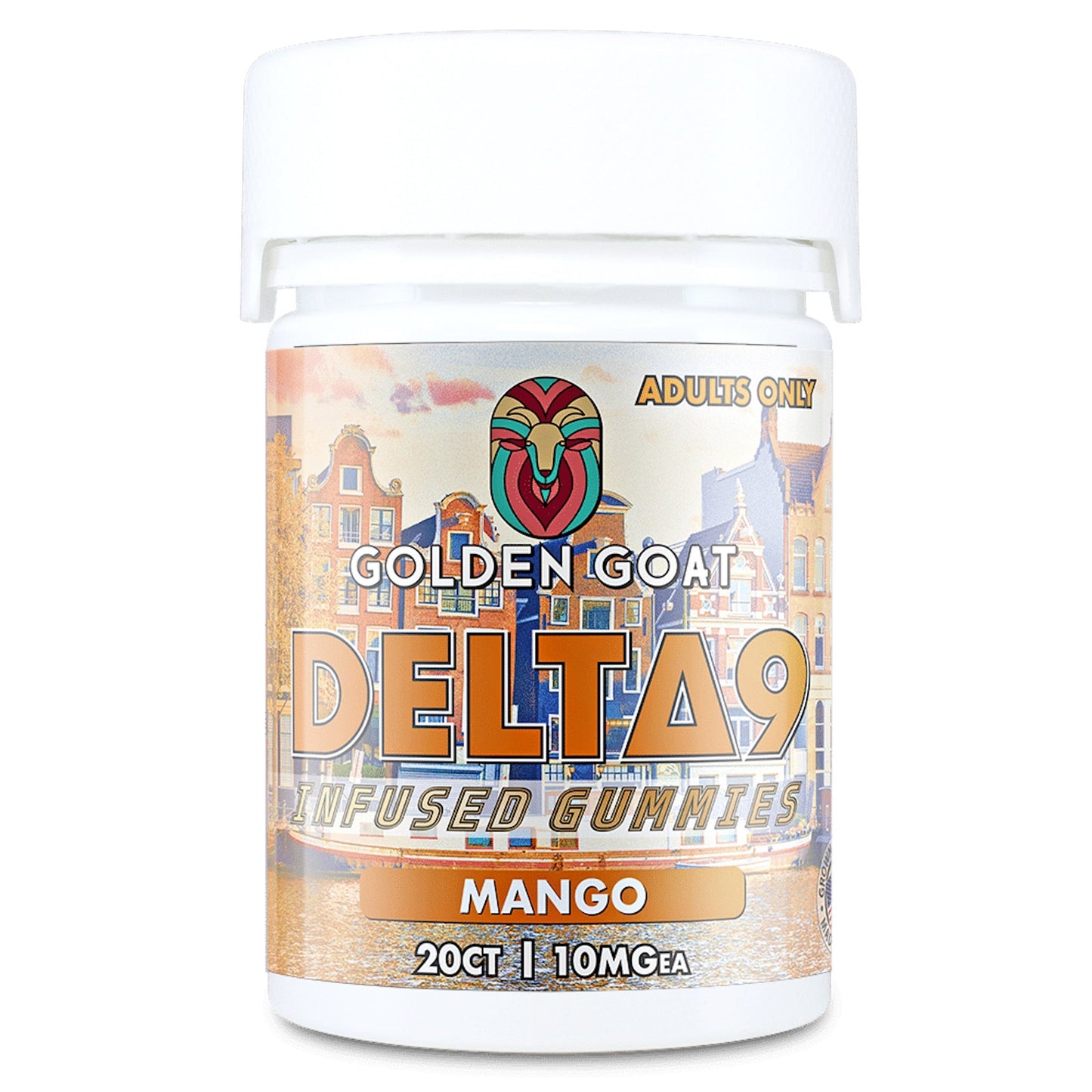 Golden Goat Delta 9 Gummies - 200mg Mango