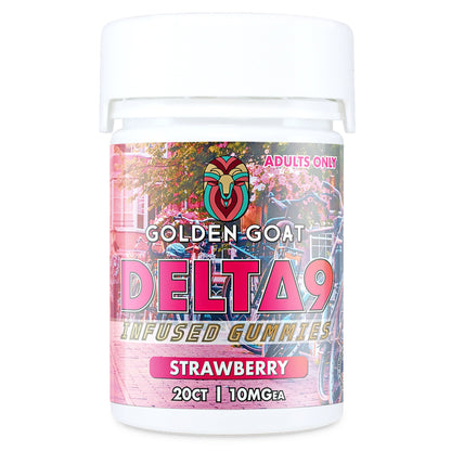 Golden Goat Delta 9 Gummies - 200mg Strawberry