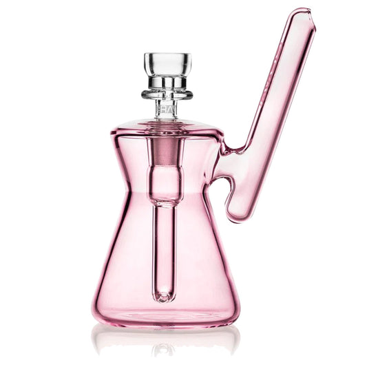 GRAV Pink Hourglass Pocket Bubbler - 4.5in