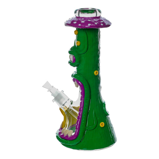 Green Eyed Toadstool Monster Bong - 13in