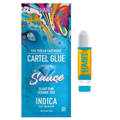 Habit Potent As F#ck THC-A Cartridge - 1000mg Cartel Glue
