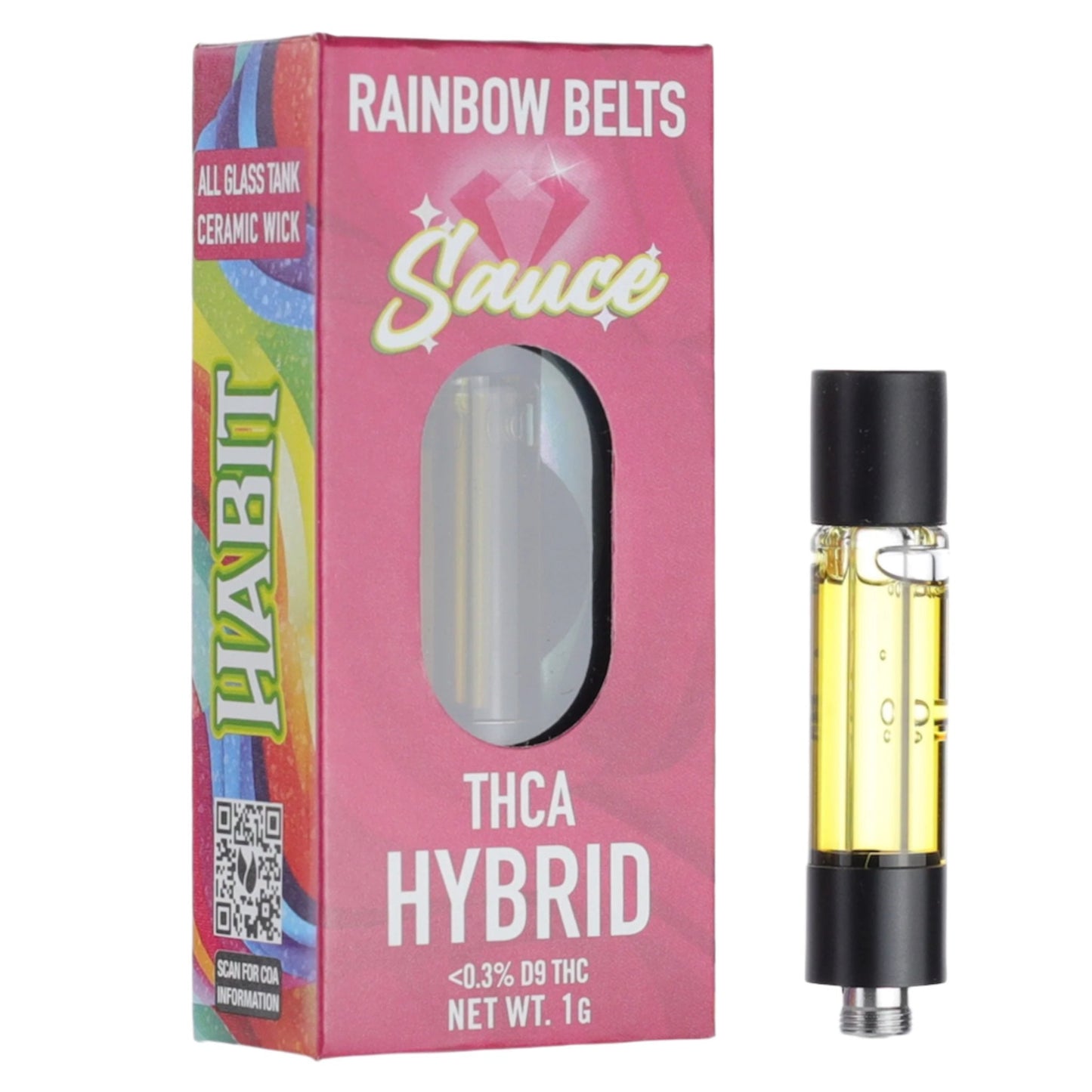 Habit Potent As F#ck THC-A Cartridge - 1000mg Rainbow Belts