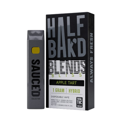 Half Bakd Bliss Blend THC Vaporizer - 1000mg Apple Tart (H)