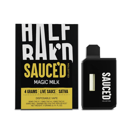 Half Bakd Live Resin THC Sauced Device - 4000mg Magic Milk (S) / 1 Pack