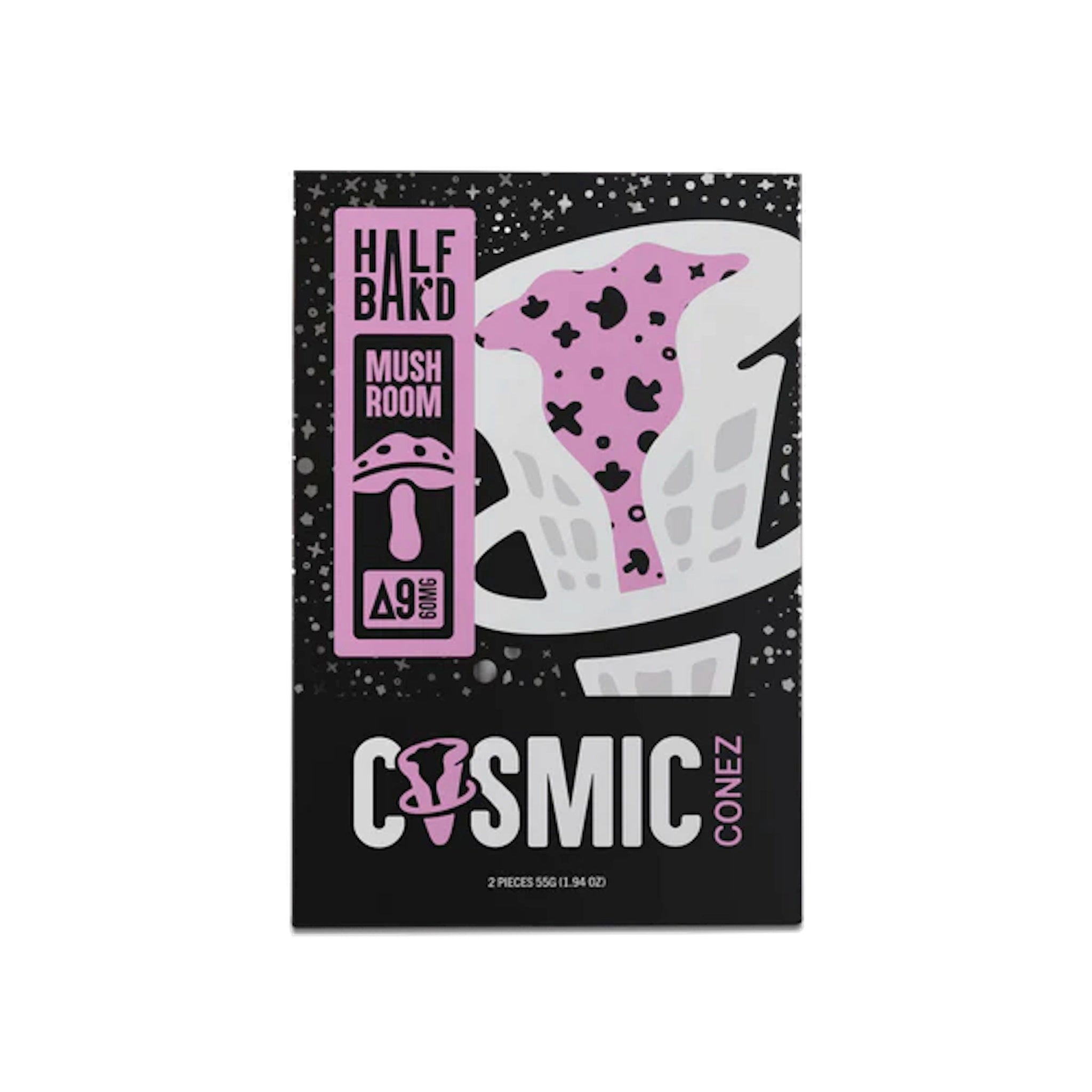 Half Bakd Mushroom Sugar Cookie Cosmic Conez-2ct - Everything 420