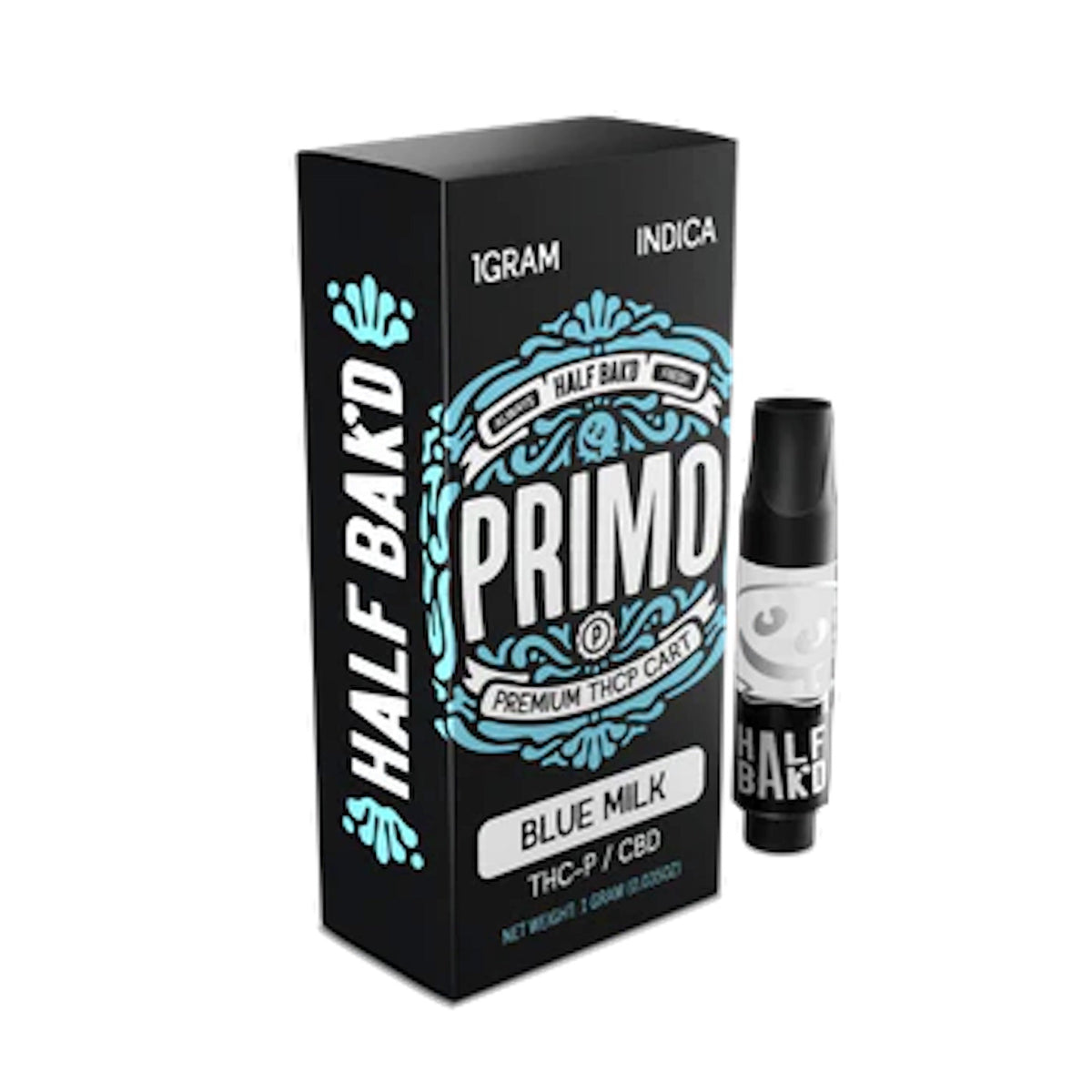 Half Bakd Primo THC-P Blue Milk Unit - 1000mg Single Cart / 1 Pack