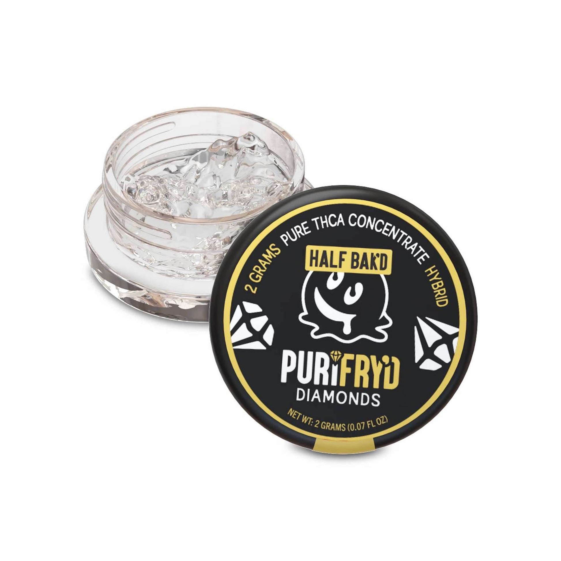 Half Bakd Puri Fryd Diamond Dabs - 2000mg Lemon Kush (H)