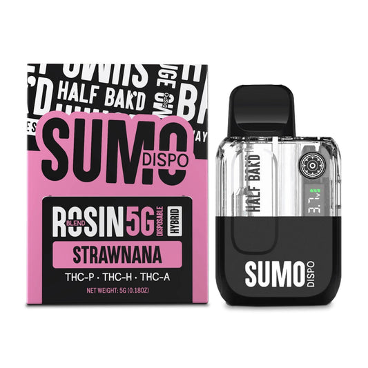 Half Bakd Rosin Blend Sumo Device - 5000mg Strawnana (H) / 1 Pack