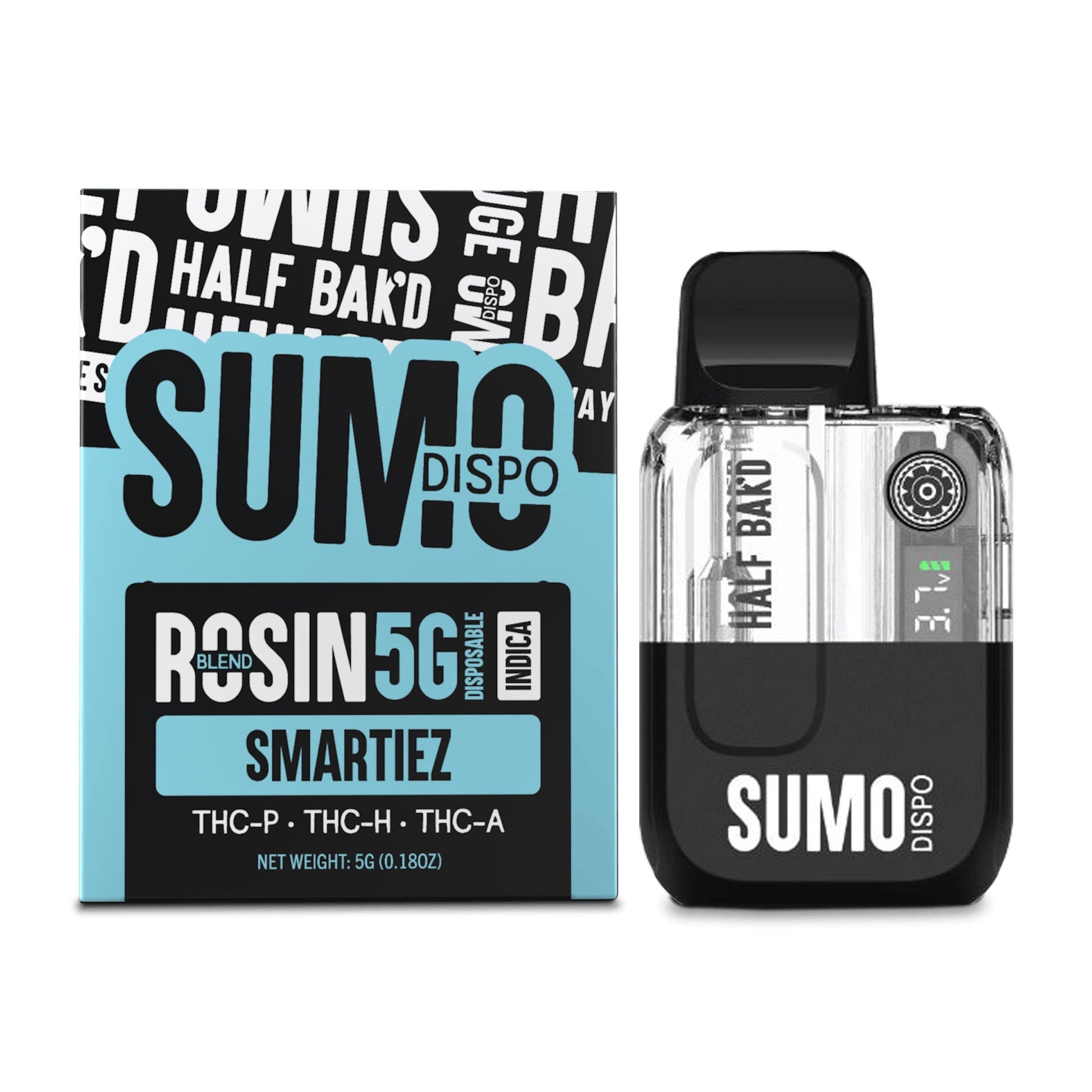 Half Bakd Rosin Blend Sumo Vaporizer - 5000mg Smartiez