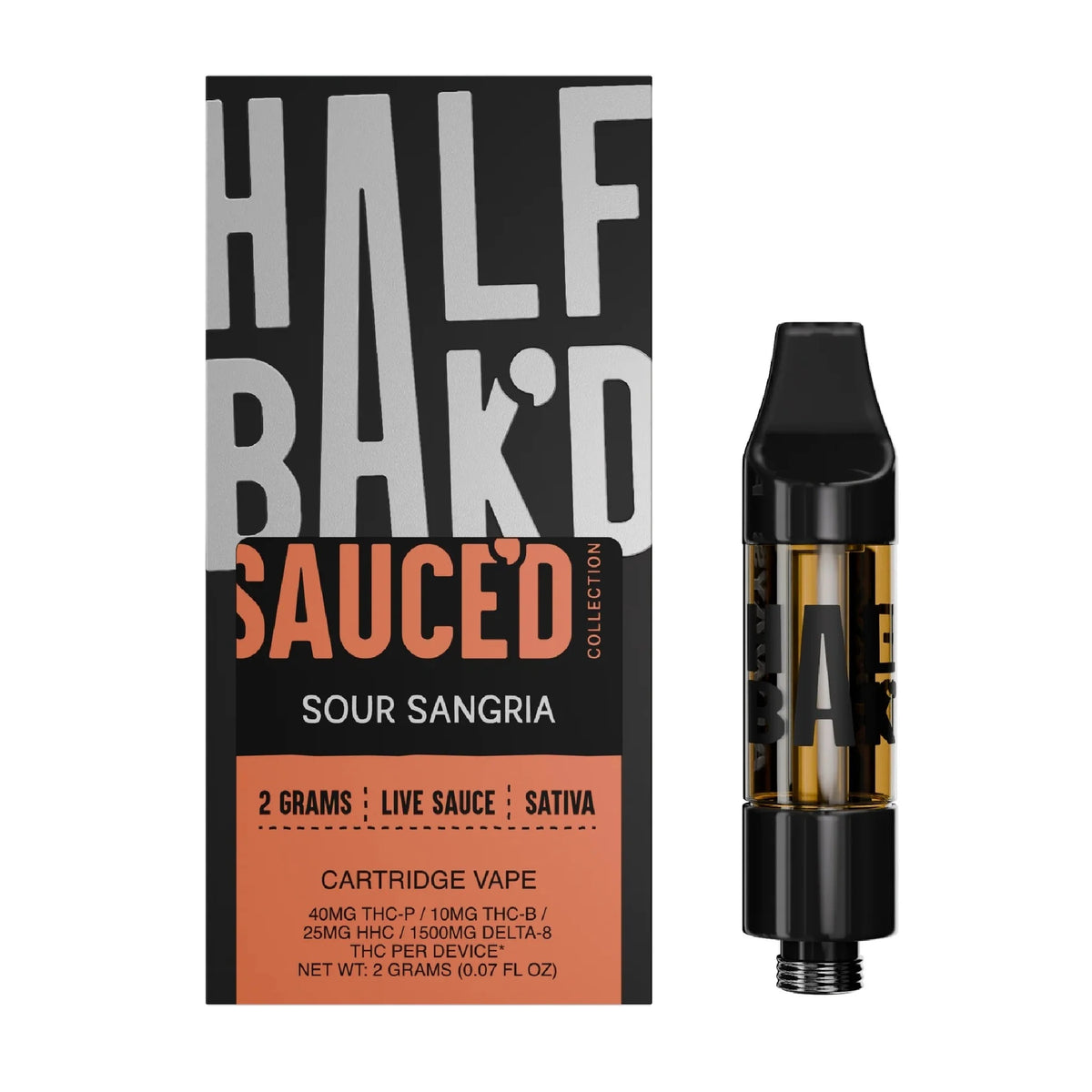 Half Bakd Sauced Device - 2000mg Sour Sangria (S) / 1 Pack