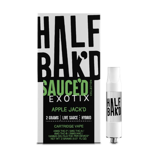 Half Bakd Sauced Exotix Apple Jackd Cartridge - 2000mg