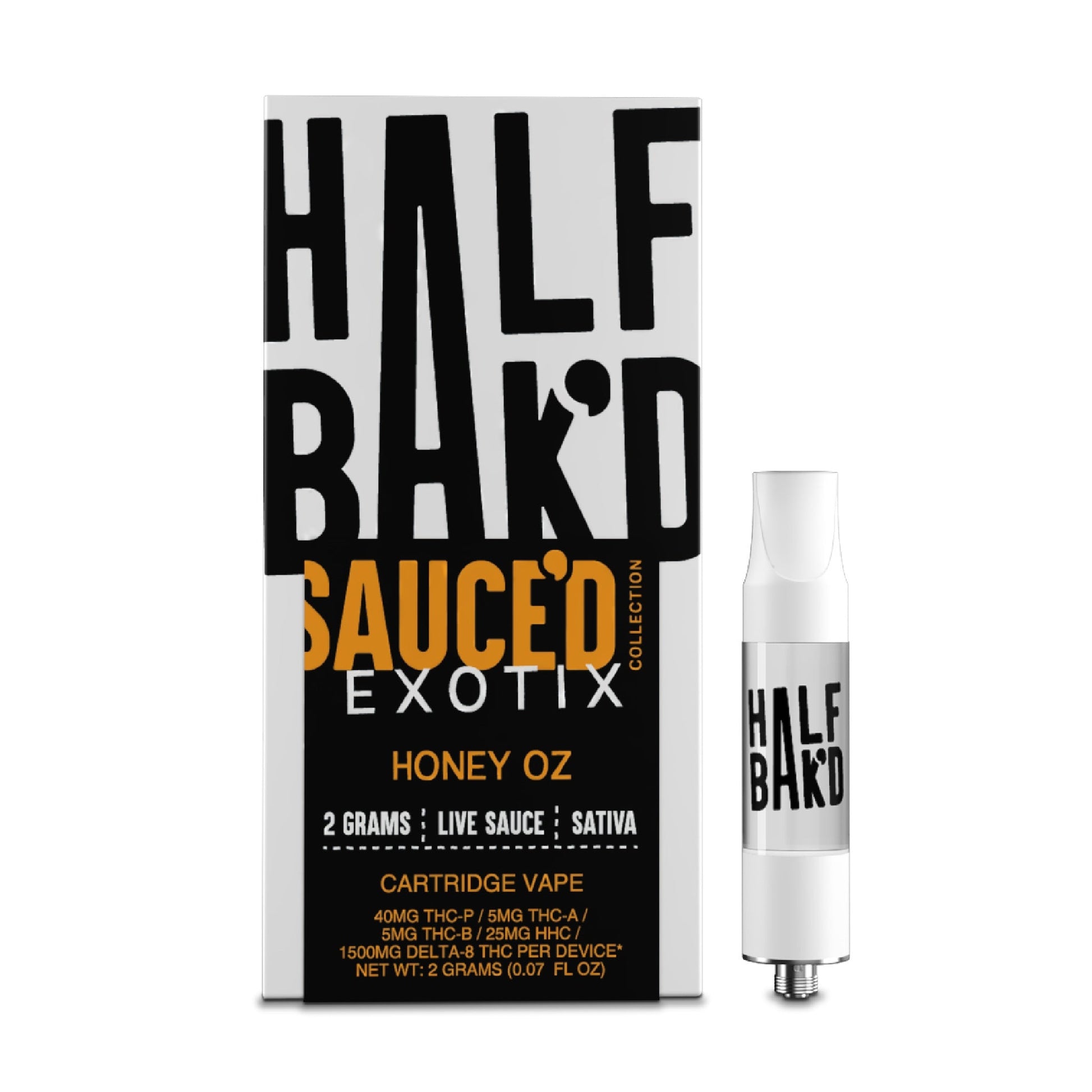 Half Bakd Sauced Exotix Honey OZ Device - 2000mg