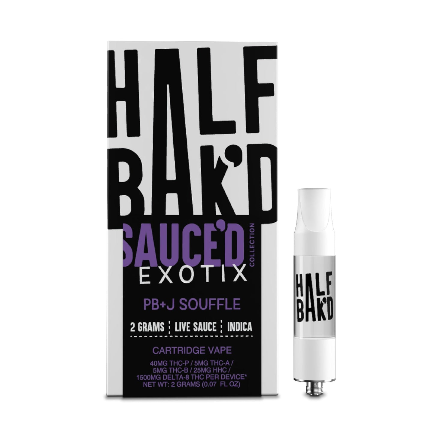 Half Bakd Sauced Exotix PBnJ Souffle Device - 2000mg