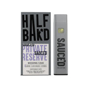 Half Bakd Sauced THC Private Reserve Device - 1000mg Wedding Cake (H) / 1 Pack