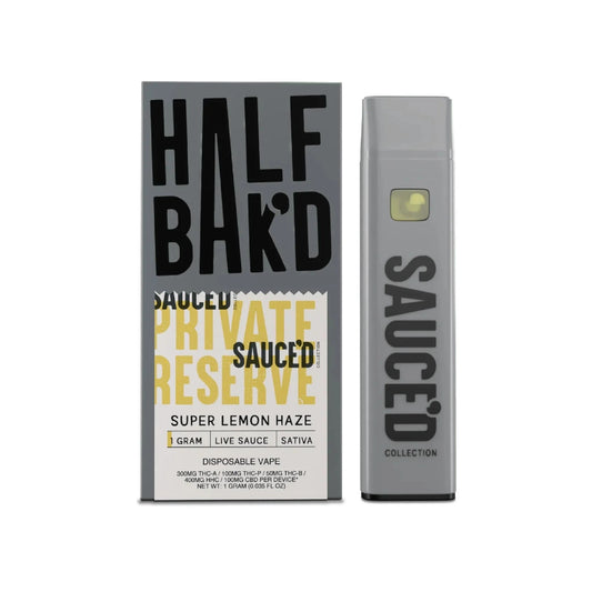Half Bakd Sauced THC Private Reserve Device - 1000mg Super Lemon Haze (S) / 1 Pack