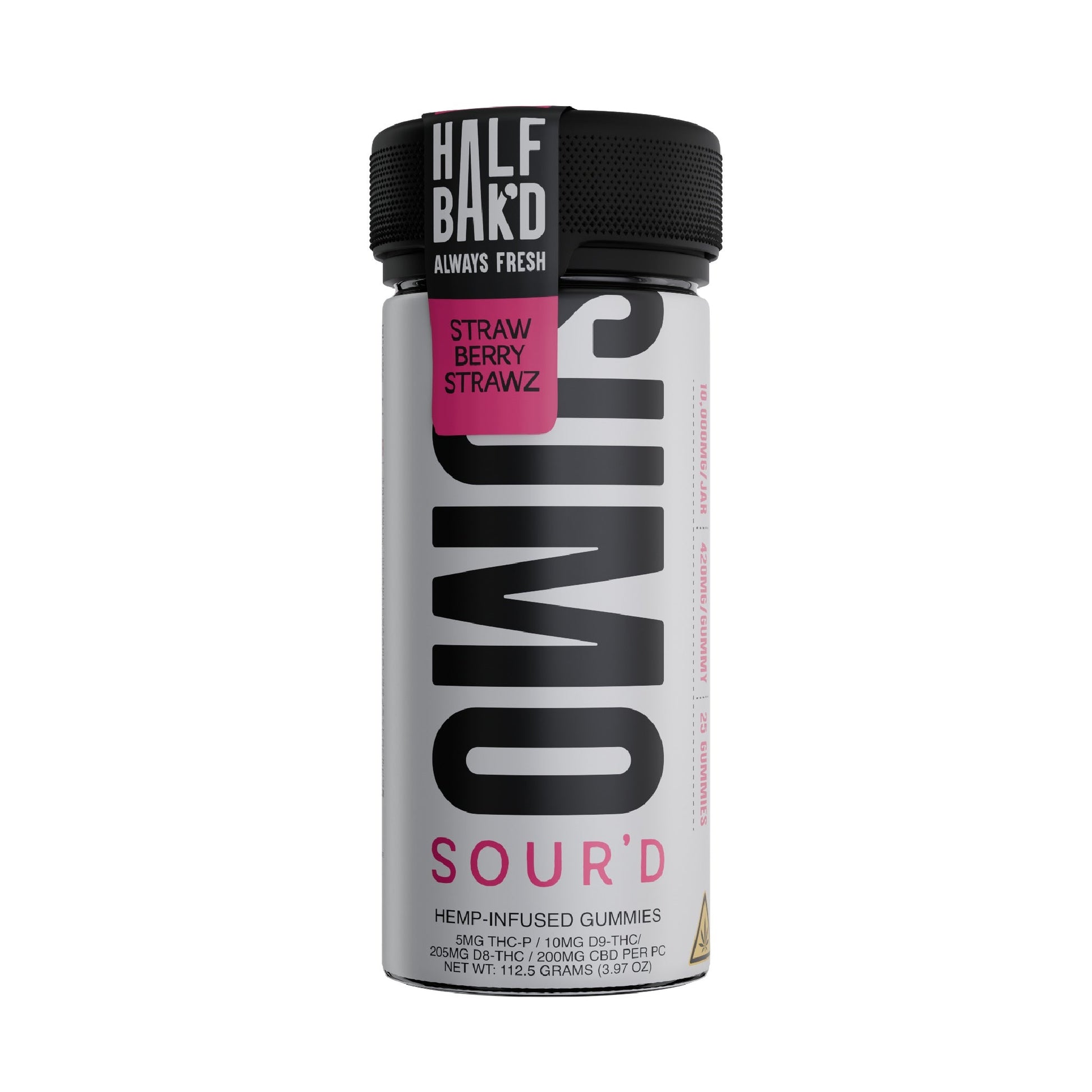 Half Bakd SourD Sumo THC Gummies - 10.000mg Strawberry Strawz