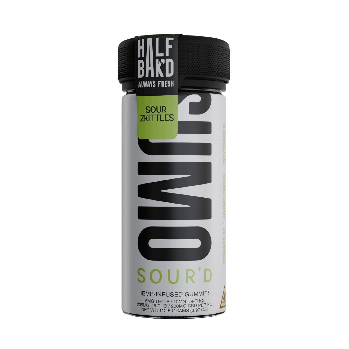 Half Bakd SourD Sumo THC Gummies - 10.000mg Sour Zkittles