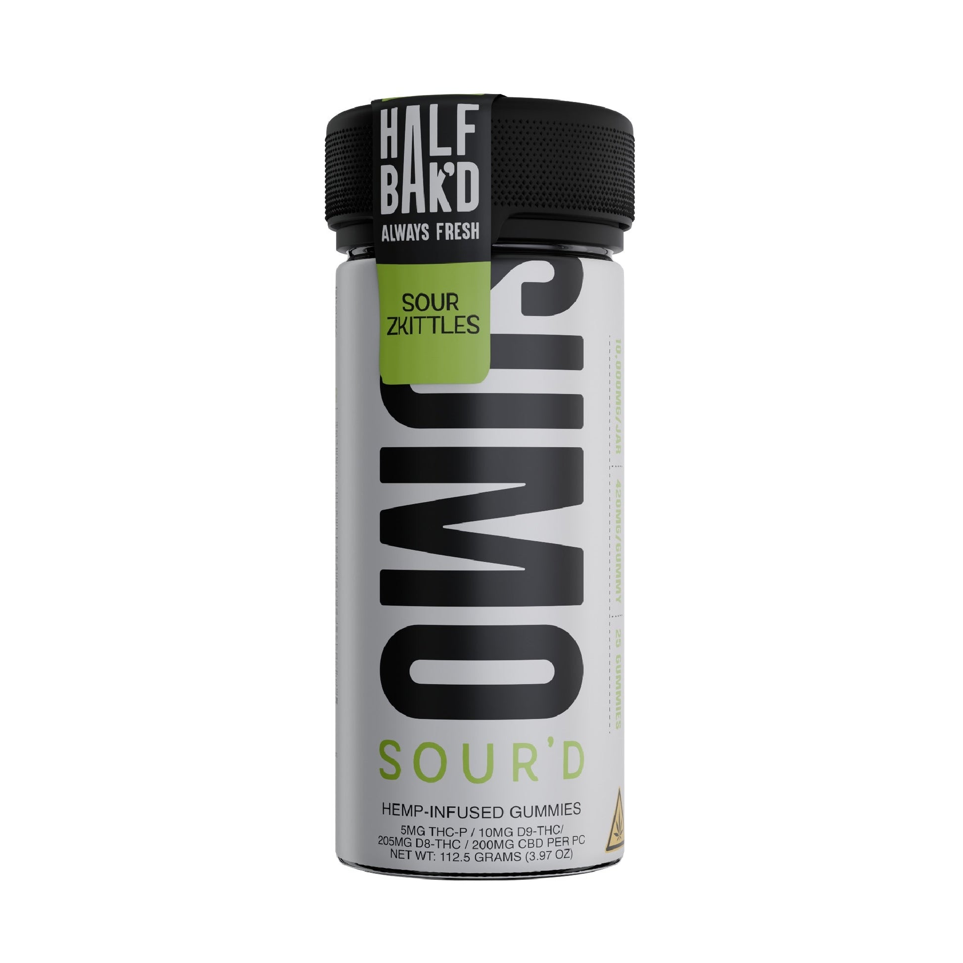 Half Bakd SourD Sumo THC Gummies - 10.000mg Sour Zkittles