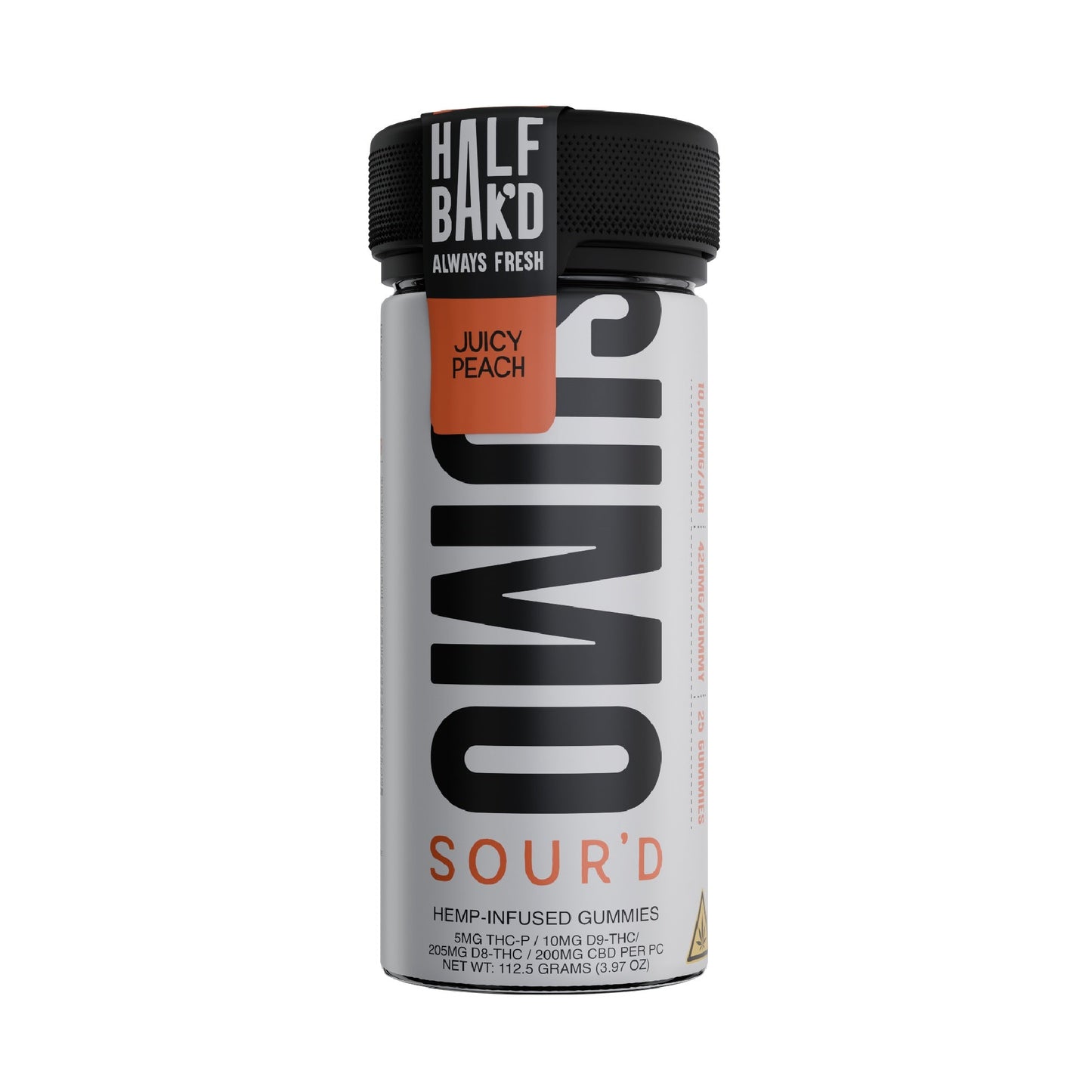 Half Bakd SourD Sumo THC Gummies - 10.000mg Juicy Peach